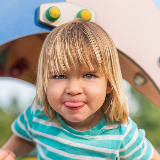 Upset lady responding to a defiant child