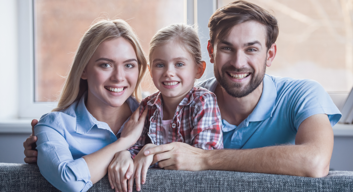 Happy Family with Girl Child